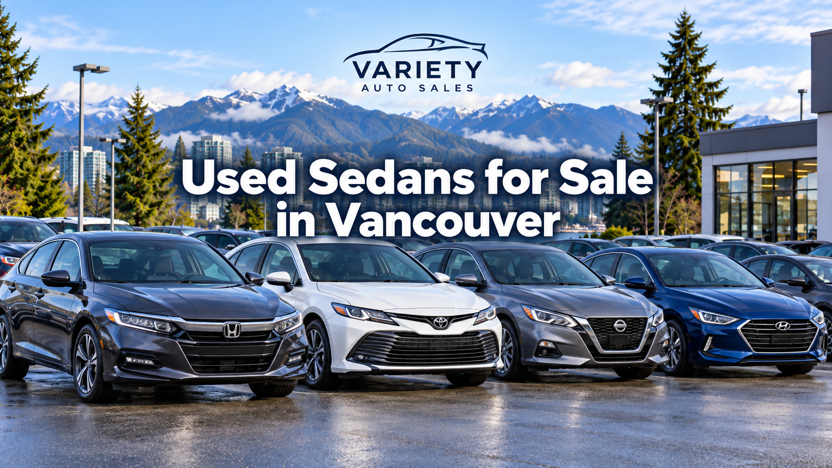 Used sedans for sale at Variety Auto Sales in Vancouver BC