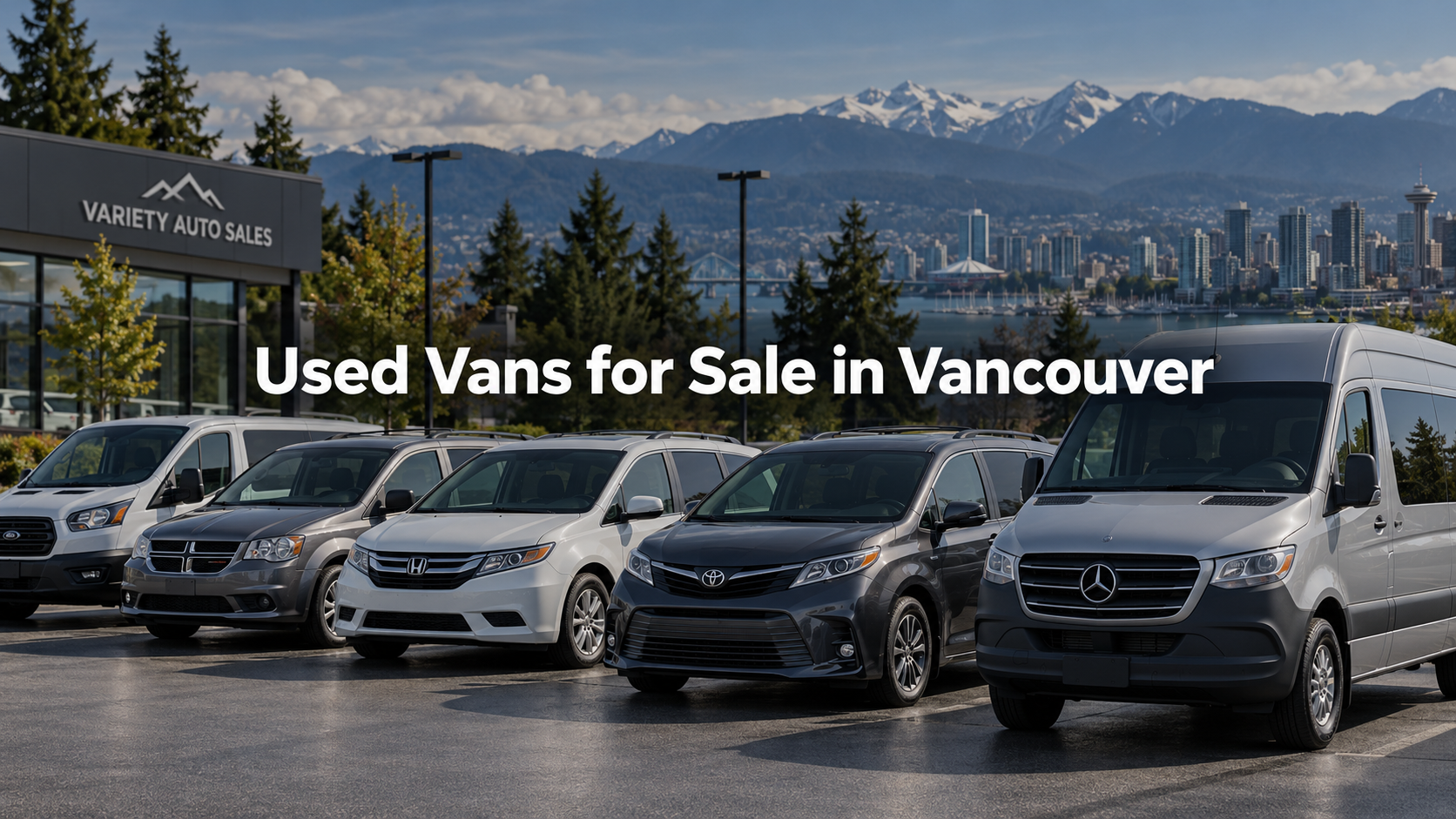 Used vans for sale at Variety Auto Sales in Vancouver BC