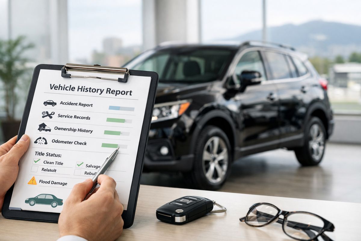 What a vehicle history report actually tells you